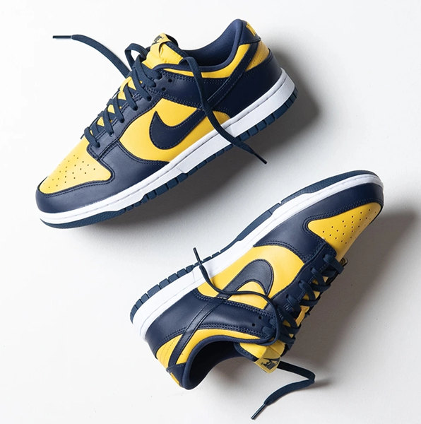 Men's Dunk Low Black 'Michigan' Shoes 024 Men's Dunk Low Black 'Michigan' Shoes 024